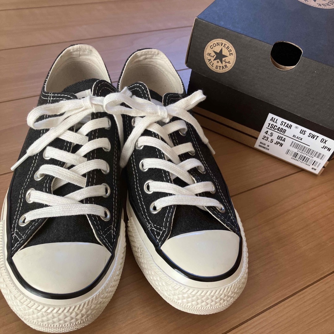 CONVERSE(コンバース)の美品　コンバース　オールスター　黒　23.5 レディースの靴/シューズ(スニーカー)の商品写真