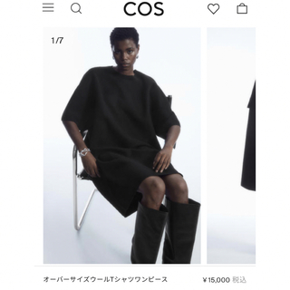 COS - COS コス コーデュロイ ブラック ワンピース 34の通販 by 柚子's ...
