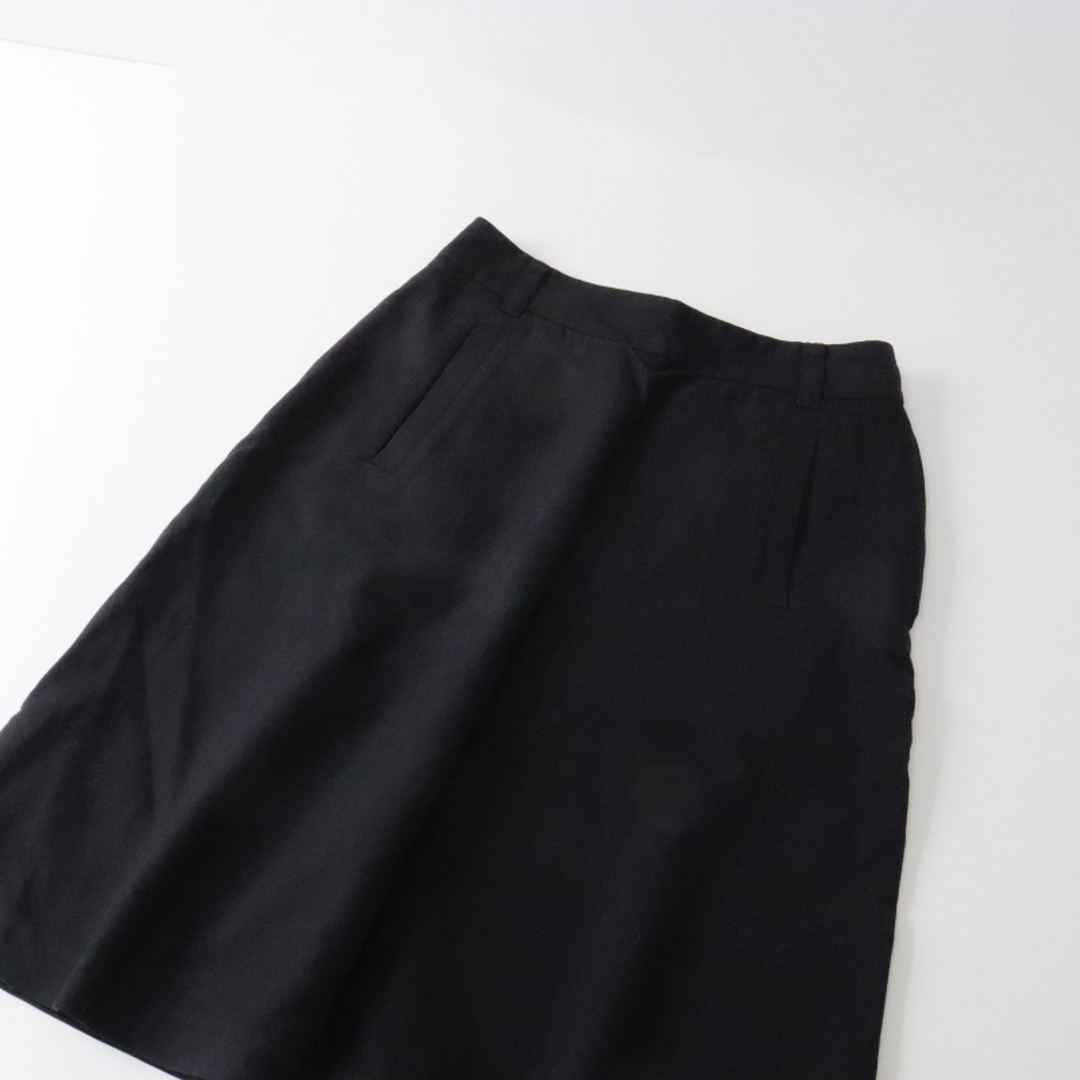 マーガレットハウエル MARGARET HOWELL ウールコットン 台形スカート 2/ブラック ボトムス【2400013565868】