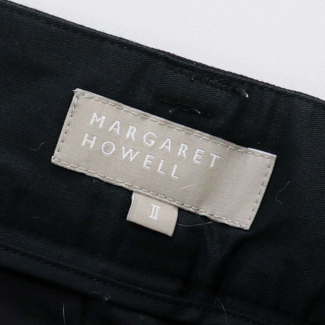 MARGARET HOWELL(マーガレットハウエル)のマーガレットハウエル MARGARET HOWELL ウールコットン 台形スカート 2/ブラック ボトムス【2400013565868】 レディースのスカート(ひざ丈スカート)の商品写真