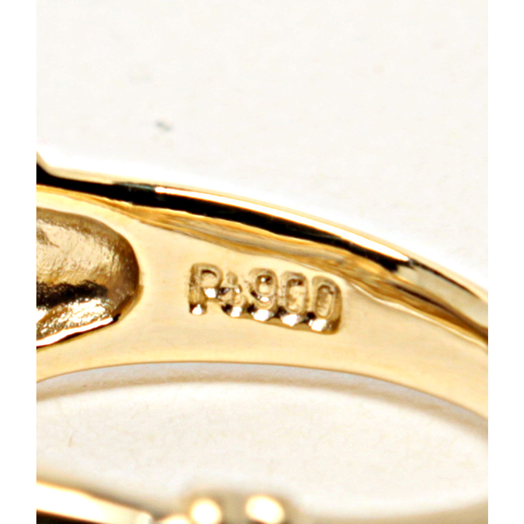 美品   リング 指輪 K18 Pt900 D0.04ct レディース 10号 3