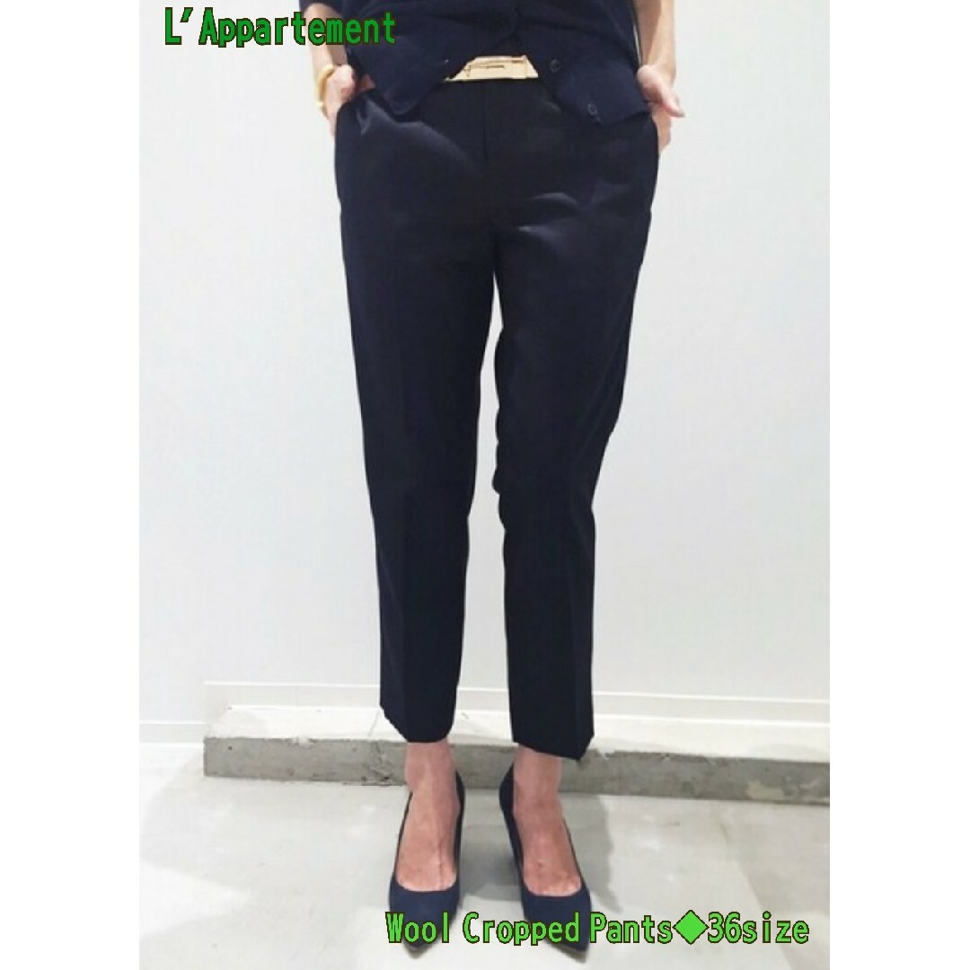 L'Appartement DEUXIEME CLASSE(アパルトモンドゥーズィエムクラス)のL’Appartementアパルトモン，Wool Cropped Pants レディースのパンツ(クロップドパンツ)の商品写真