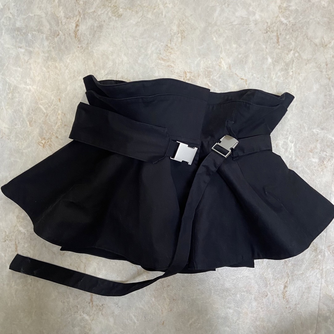 ゆ様専用」サークルフレアボリュームベルト BLK ゆ様専用」サークルフレアボリュームベルト BLK