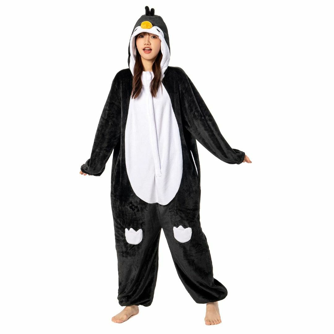 [OLAOLA] 着ぐるみ パジャマ ペンギン 大人 動物 部屋着 着ぐるみパジ