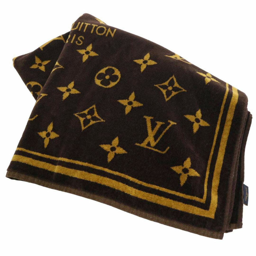 ルイヴィトン ドラ ドゥ バン モノグラム クラシック ビーチタオル M72364 ユニセックス ブラウン LOUIS VUITTON 【中古】  【アパレル・小物】