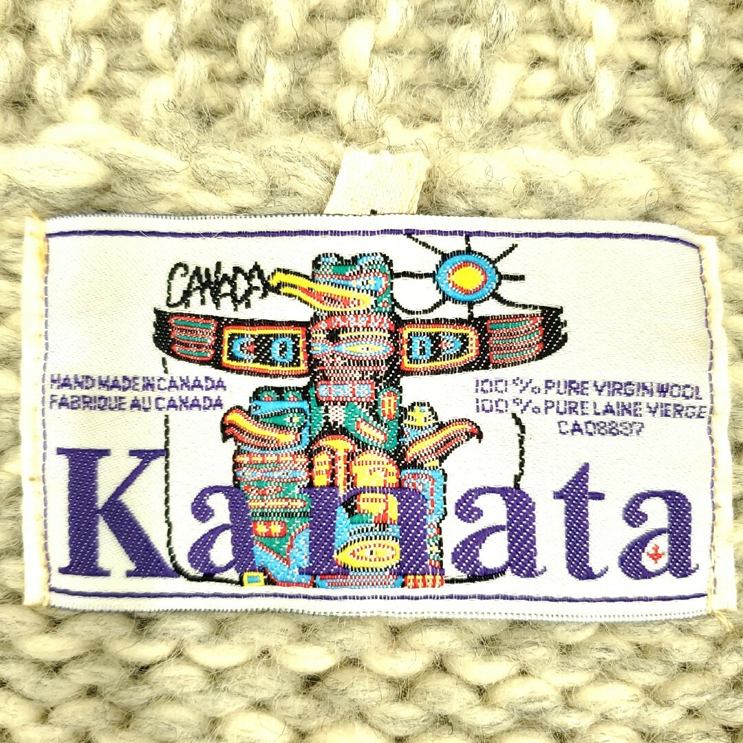 カウチン セーター kanata ニット L カナダ製 カナタ HN1857