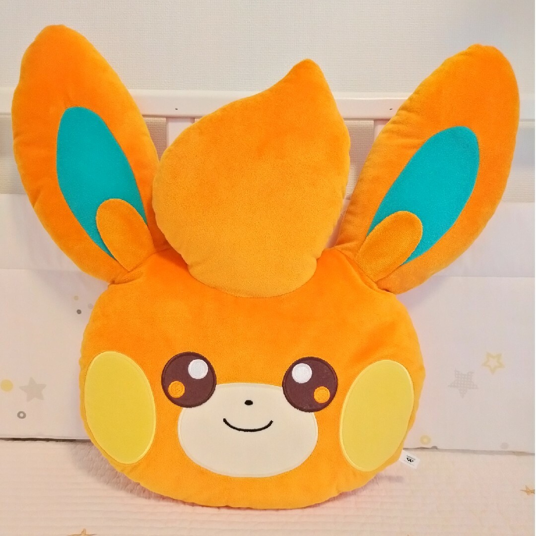 ポケモン(ポケモン)の【非売品】パモ＆パピモッチぬいぐるみクッション エンタメ/ホビーのおもちゃ/ぬいぐるみ(キャラクターグッズ)の商品写真