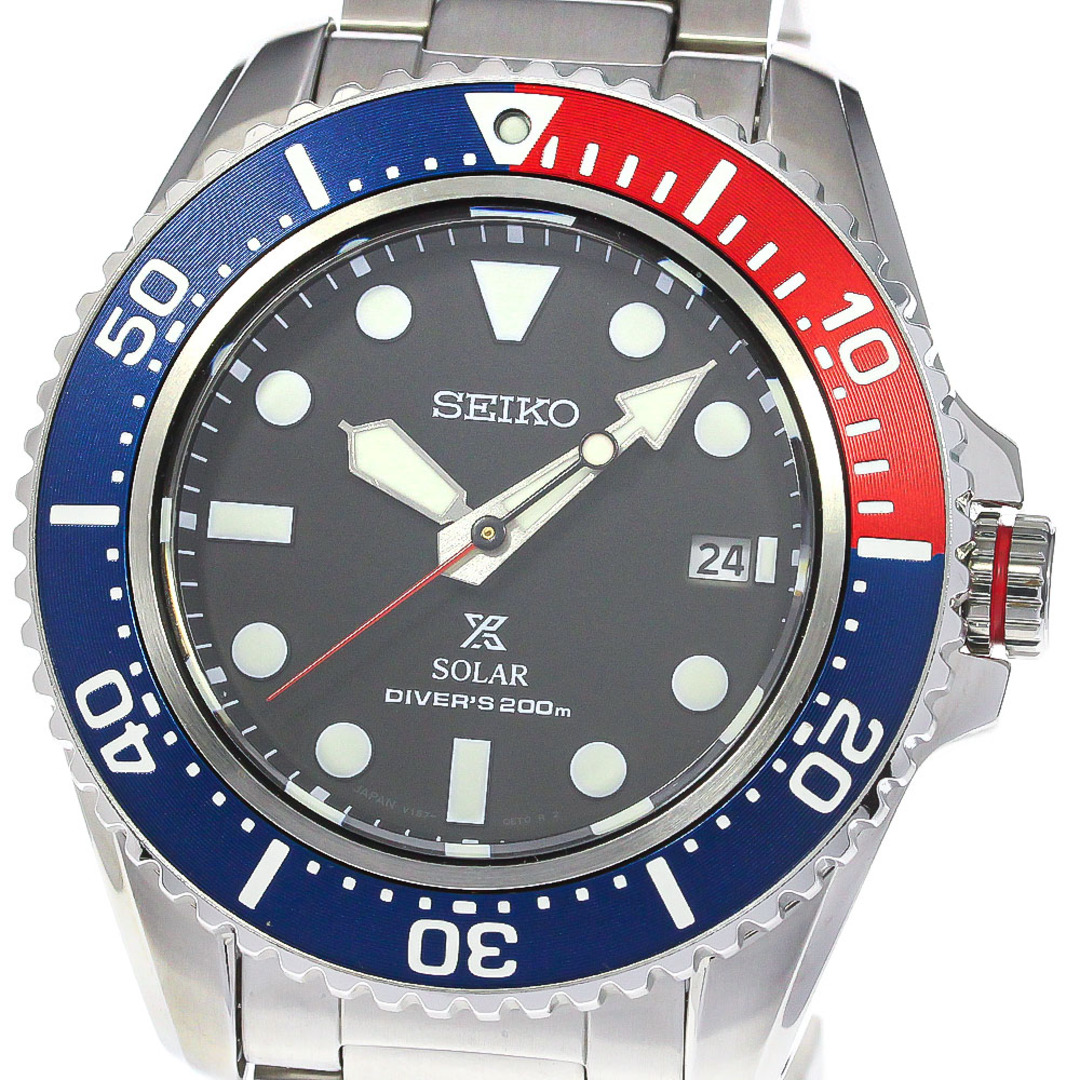 セイコー SEIKO SBDJ053/V157-0DP0 プロスペック ダイバー デイト ソーラー メンズ 美品 箱・保証書付き_778779