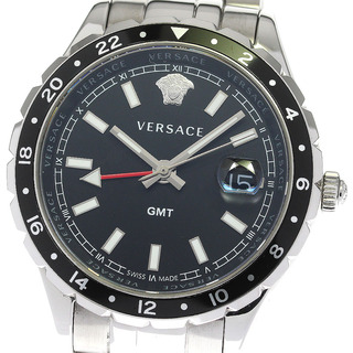 ヴェルサーチ(VERSACE)のヴェルサーチ VERSACE V11 ヘレニウム GMT デイト クォーツ メンズ 美品 _768340(腕時計(アナログ))