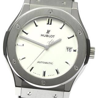 ウブロ(HUBLOT)のウブロ HUBLOT 511.NX.2611.LR クラシック・フュージョン チタニウム オパリン 自動巻き メンズ 良品 保証書付き_775389(腕時計(アナログ))