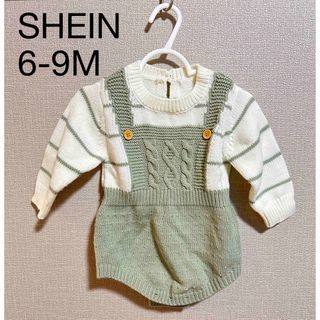 SHEIN 6-9m ニットロンパース(ロンパース)