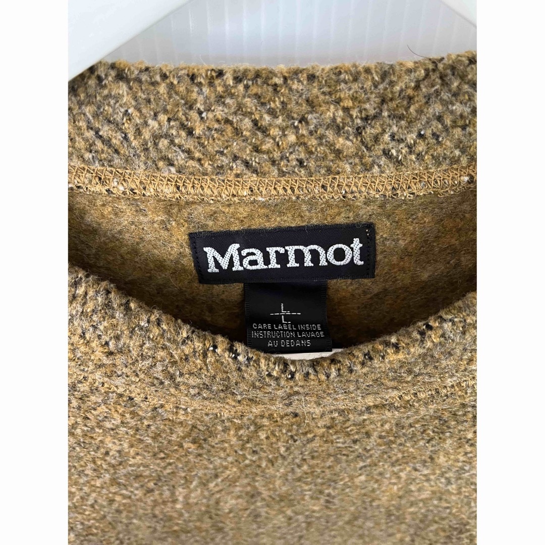 MARMOT(マーモット)のMarmot マーモット　レトロフリース　クルーネック　L ブラウン メンズのトップス(ニット/セーター)の商品写真