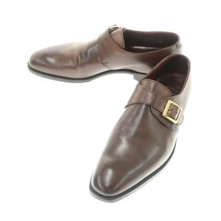 クロケットアンドジョーンズ(Crockett&Jones)の【中古】クロケットアンドジョーンズ CROCKETT&JONES ハンドグレード SAVILE シングルモンク ドレスシューズ ブラウン【サイズ6E】【メンズ】(ドレス/ビジネス)