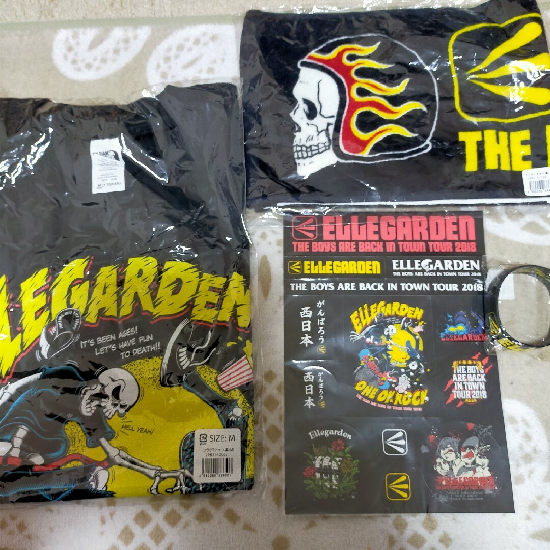 【未開封】ELLEGARDEN コラボTシャツ＆タオル＆ステッカー＆ラバーバンド