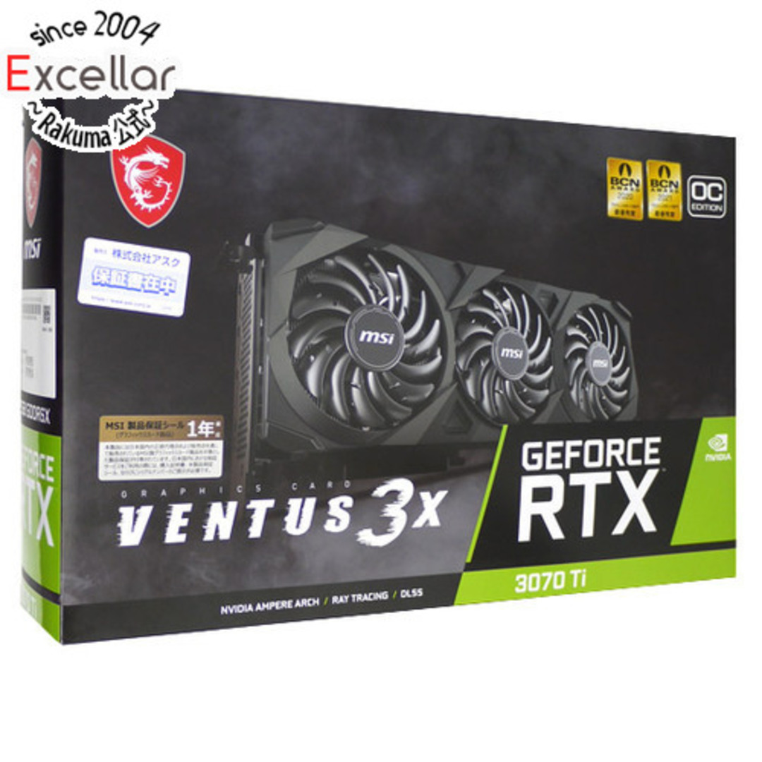 MSI製グラボ　GeForce RTX 3070 Ti VENTUS 3X 8G OC　PCIExp 8GB 元箱あり