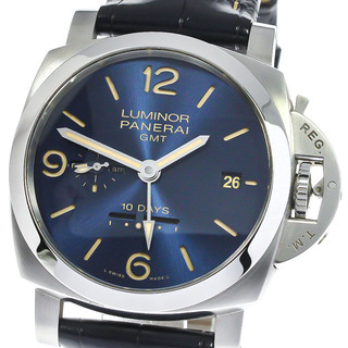 パネライ(PANERAI)のパネライ PANERAI PAM00986 ルミノール 1950 10デイズ GMT 自動巻き メンズ 良品 箱・保証書付き_771741(腕時計(アナログ))