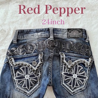 REDPEPPER - レッドペッパー スタッズ・刺繍 フラップポケット