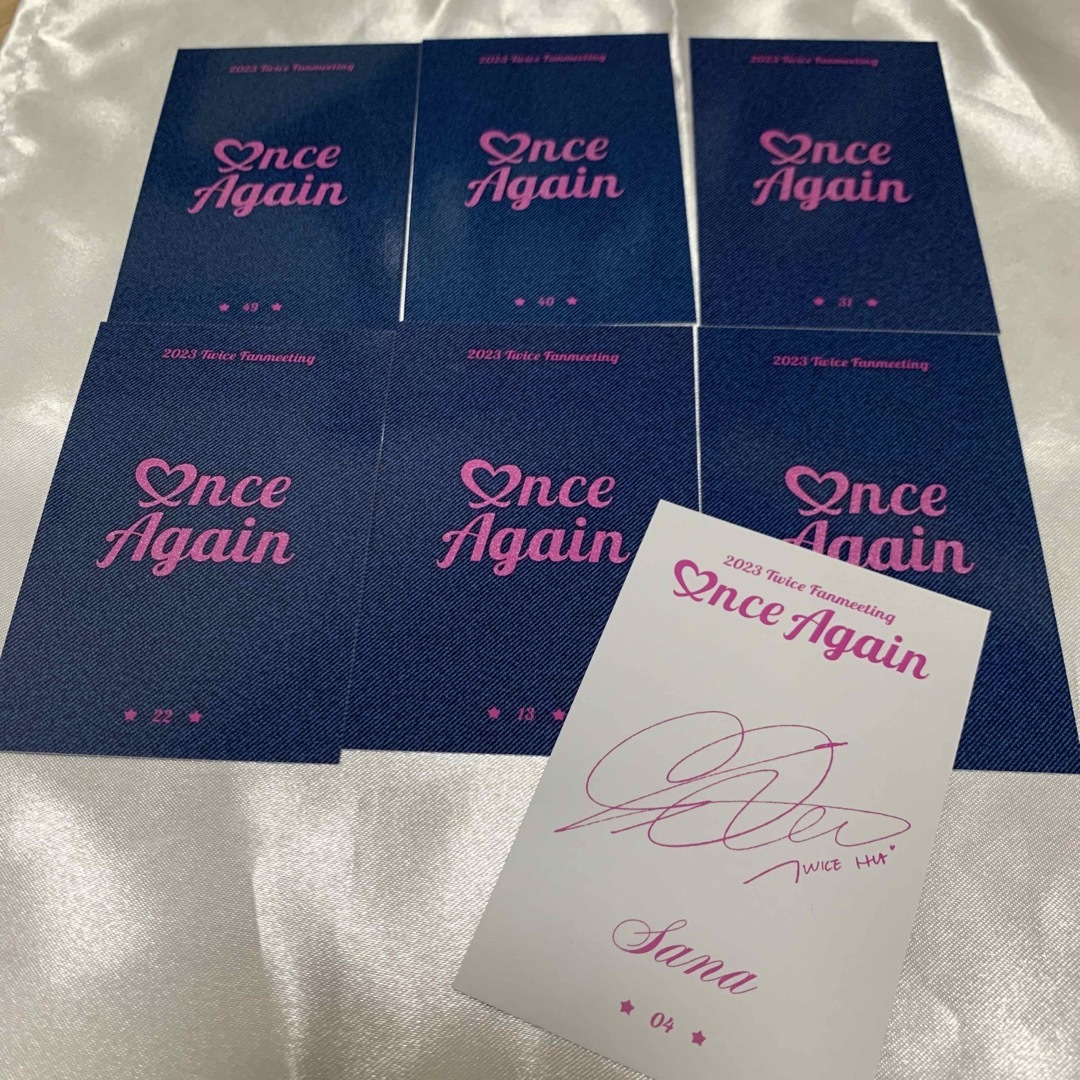 TWICE サナ 7枚コンプ Once Again ポップアップ ラントレ
