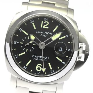 パネライ(PANERAI)のパネライ PANERAI PAM00297 ルミノール GMT デイト スモールセコンド 自動巻き メンズ 美品 内箱・保証書付き_779207(腕時計(アナログ))