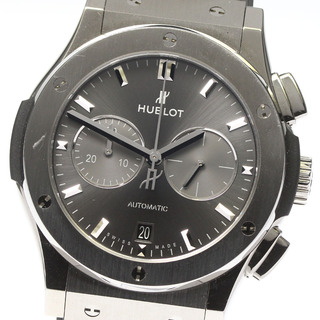 ウブロ(HUBLOT)のウブロ HUBLOT 541.NX.7070.LR クラシックフュージョン レーシンググレー クロノグラフ 自動巻き メンズ 良品 箱付き_778670(腕時計(アナログ))