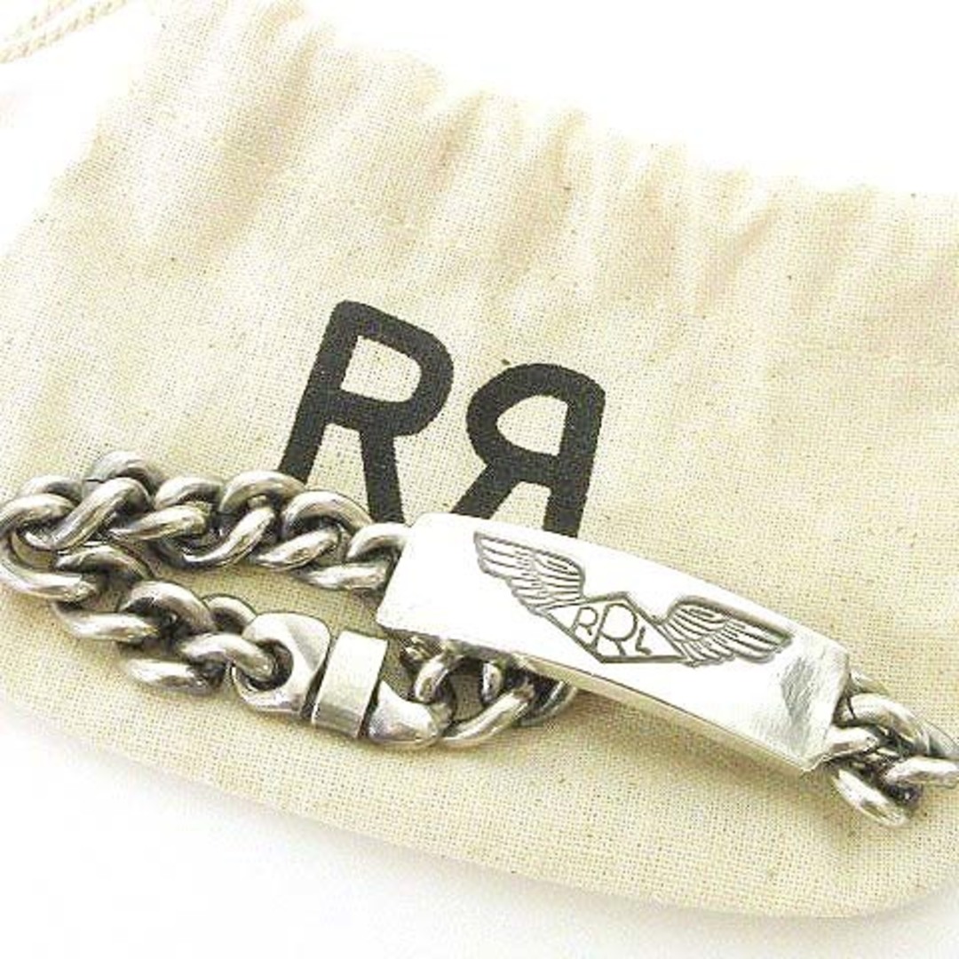 RRL - RRL ハンドメイド スターリング シルバー ID ブレスレット RRL - RRL ハンドメイド スターリング シルバー ID ブレスレット