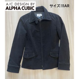 アルファキュービック(ALPHA CUBIC)の美品　アルファ キュービック　ファスナー　ジャケット(テーラードジャケット)