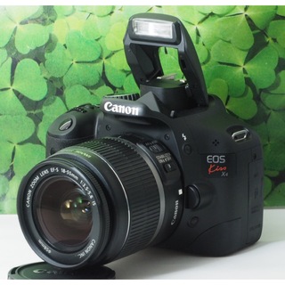 キヤノン(Canon)の【美品】望遠レンズに変更⭐️一眼の入門機 キャノンKissX4標準レンズセット(デジタル一眼)