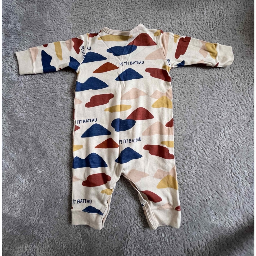 PETIT BATEAU(プチバトー)のプチバトー ロンパース 67cm キッズ/ベビー/マタニティのベビー服(~85cm)(ロンパース)の商品写真