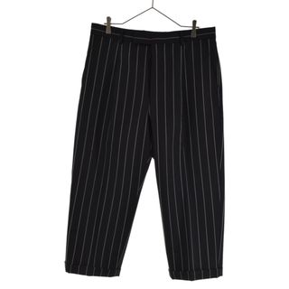 ワコマリア(WACKO MARIA)のWACKO MARIA ワコマリア ×DORMEUIL PLEATED TROUSER ドーメル ストライプ プリーツトラウザーパンツ ブラック(その他)