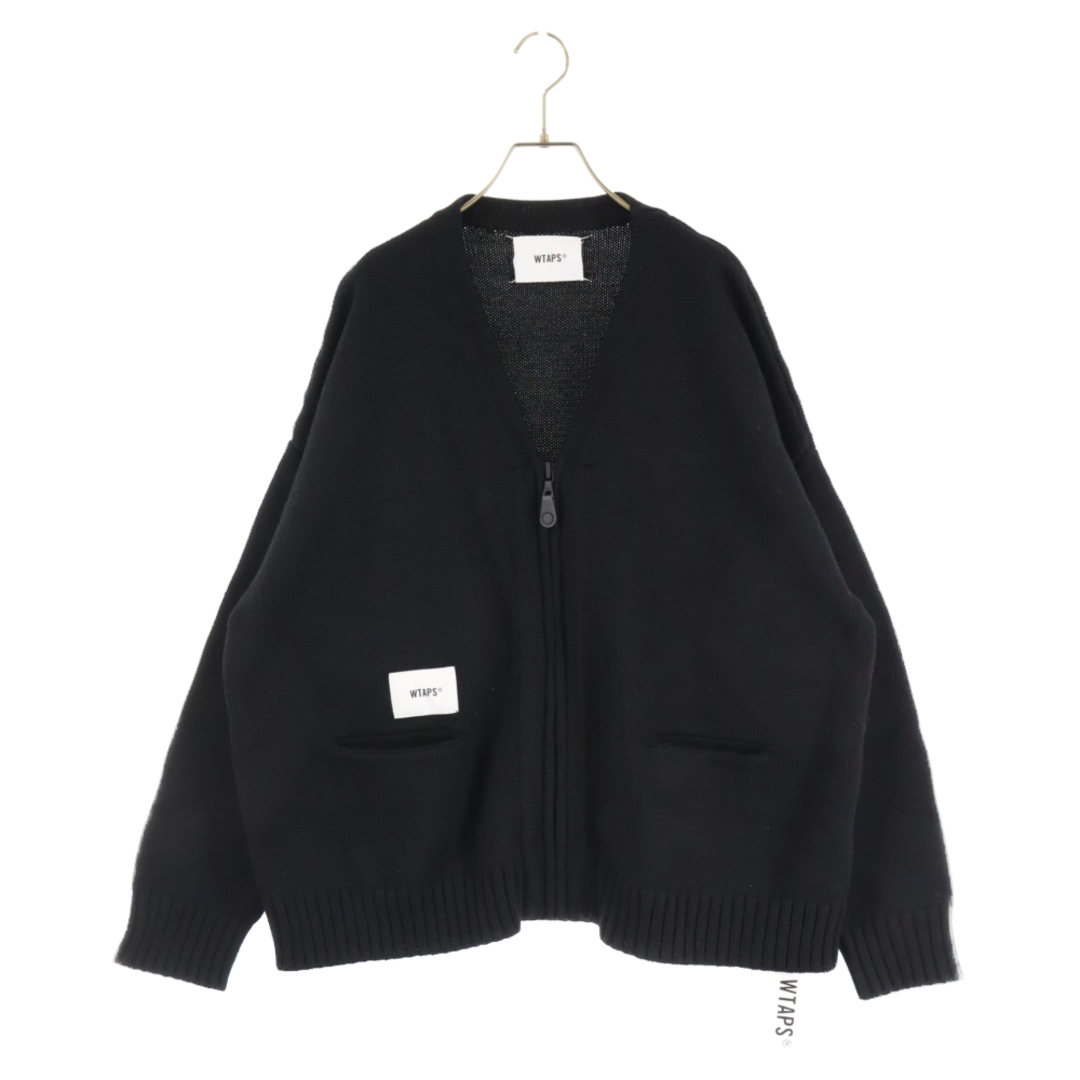 WTAPS ダブルタップス 21AW PALMER SWEATER ジップアップ カーディガン ブラック 212MADT-KNM01