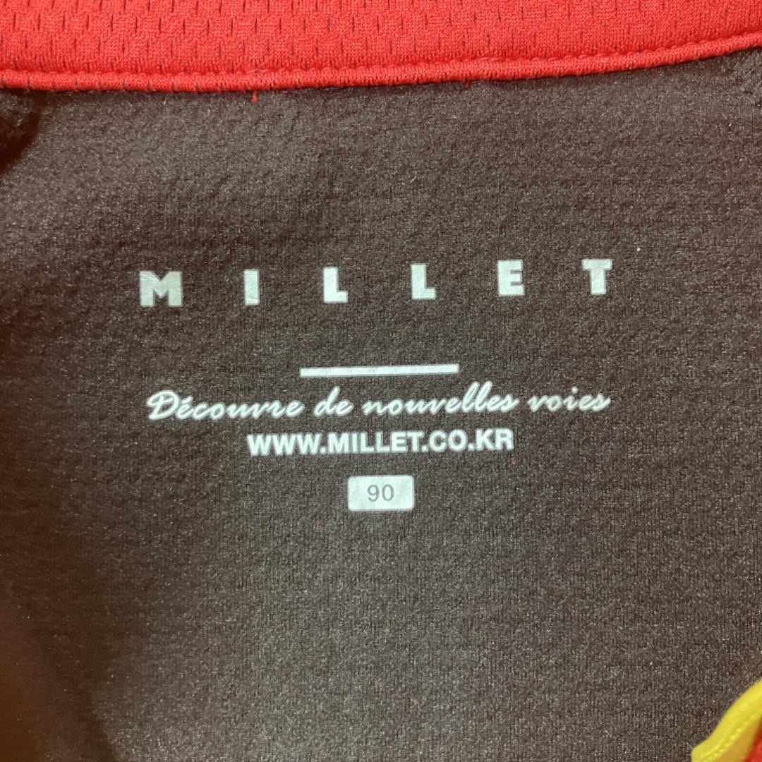 MILLET(ミレー)の★未使用品★ミレー ハーフジップ トップス 長袖 裏起毛 赤 レッド  Sサイズ レディースのトップス(トレーナー/スウェット)の商品写真