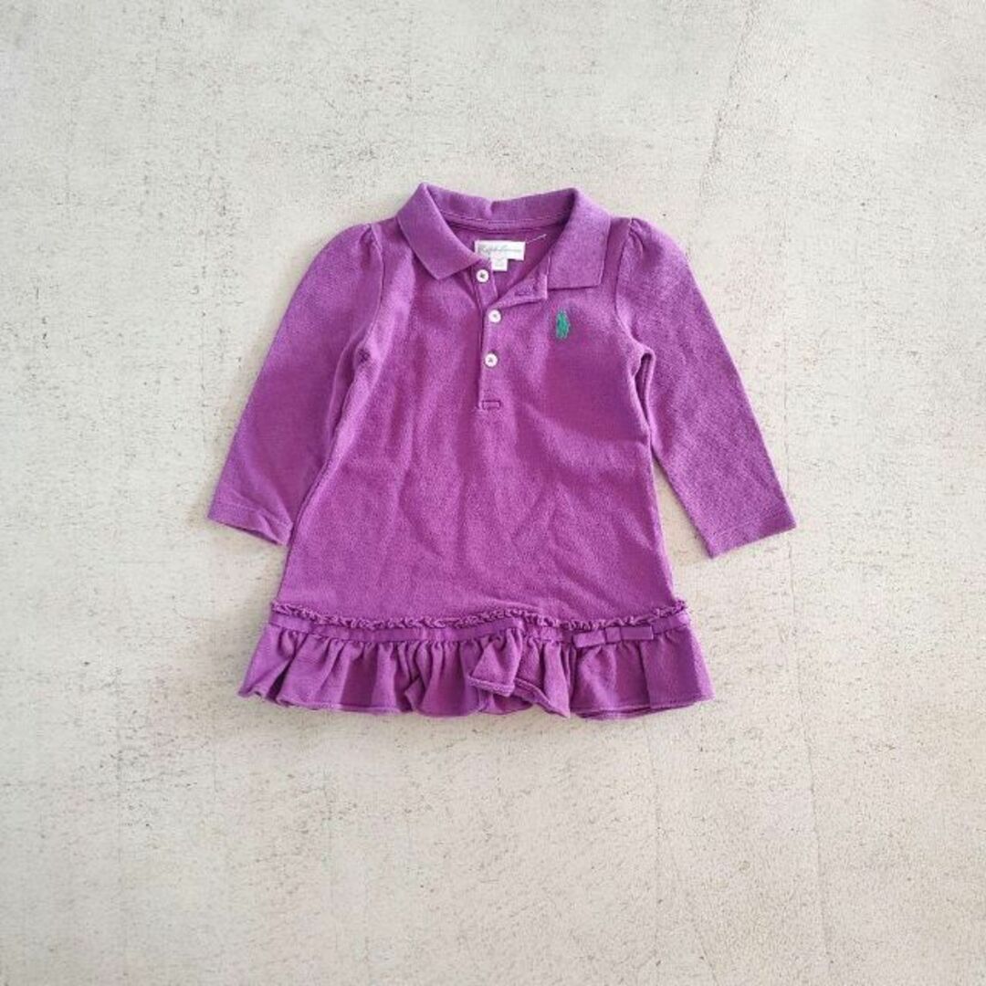 POLO RALPH LAUREN(ポロラルフローレン)のラルフローレン　ベビー　ポロシャツ　ワンピース キッズ/ベビー/マタニティのベビー服(~85cm)(ワンピース)の商品写真