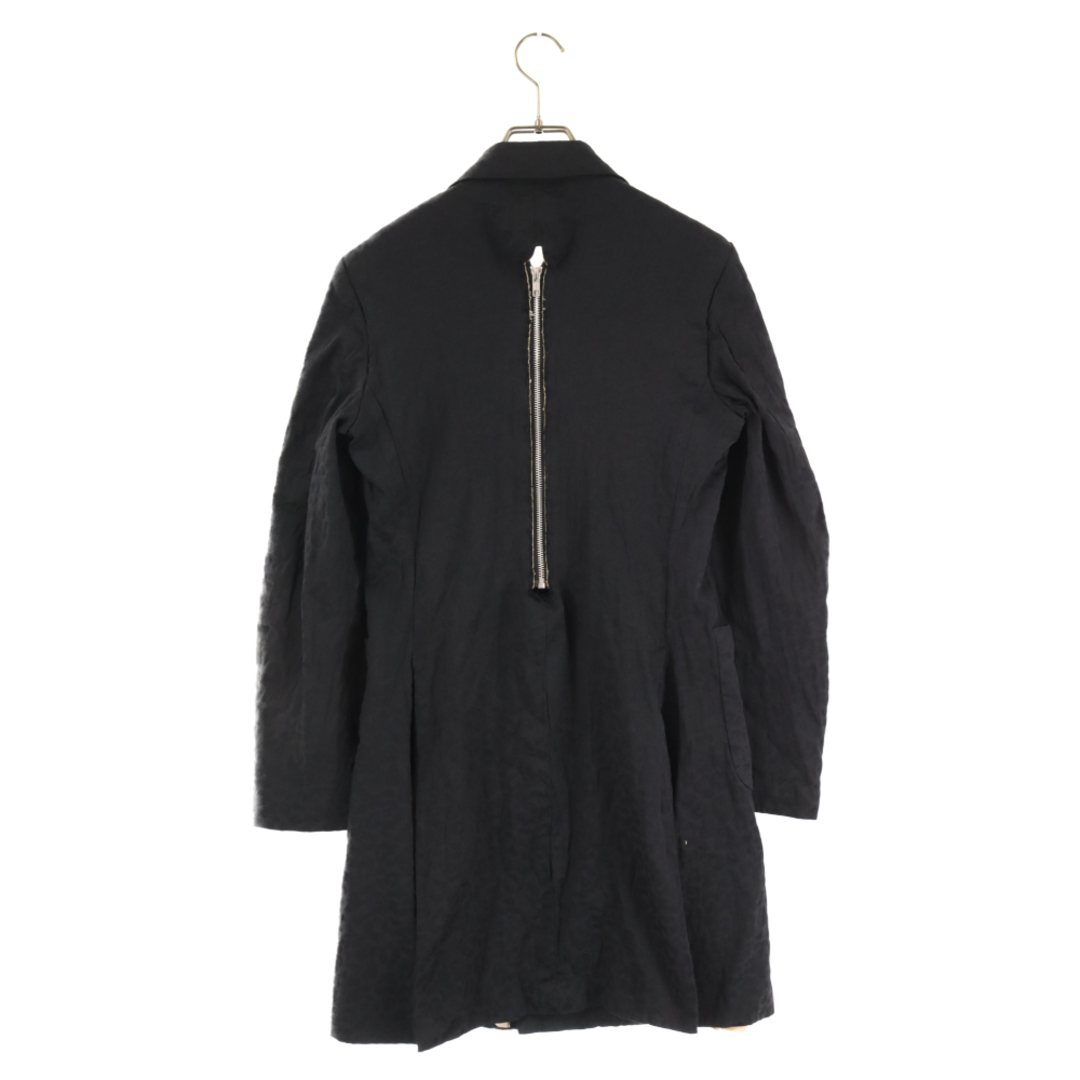 COMME des GARCONS HOMME PLUS コムデギャルソンオムプリュス 14AW Holy Jacket期 ホリージャケット期 ポリ縮絨 バックジップ レオパード コート ブラック PN-J071