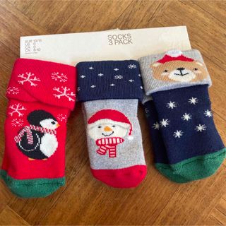 新品　H&M クリスマス靴下　ベビー用(靴下/タイツ)