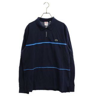 評価多数 ネイビー Mサイズ Supreme Lacoste Hooded