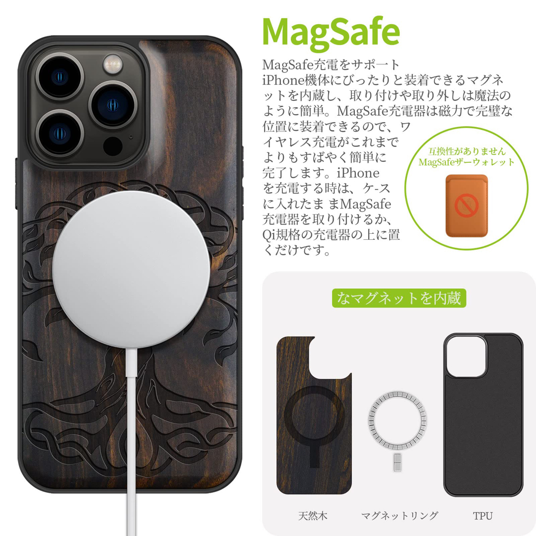 Carveit MagSafe (マグセーフ) 対応 iPhone 13 Pro 6