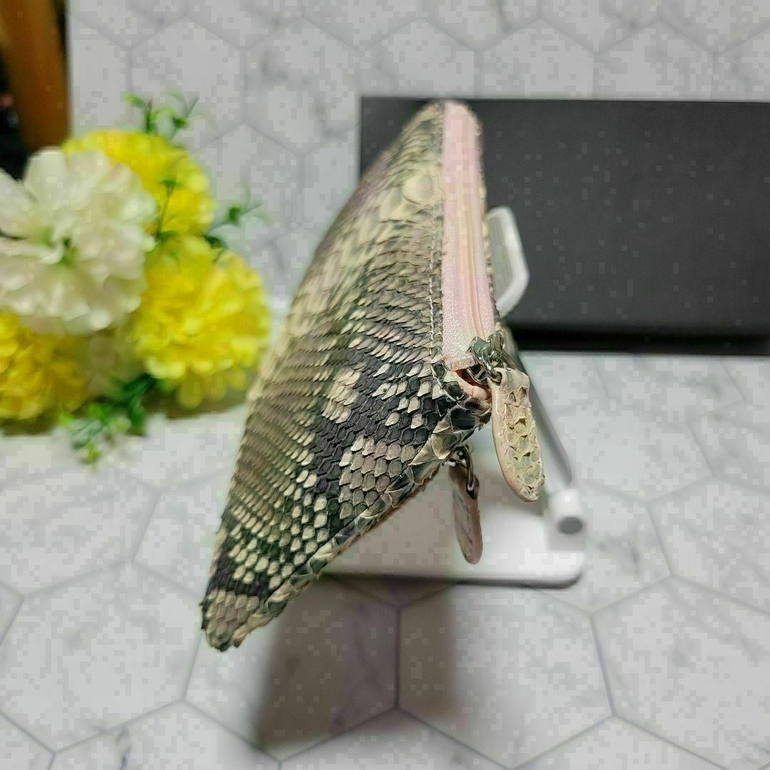クロコダイル パイソン 高級 長財布 ウォレット さいふ ジッピー 箱付き