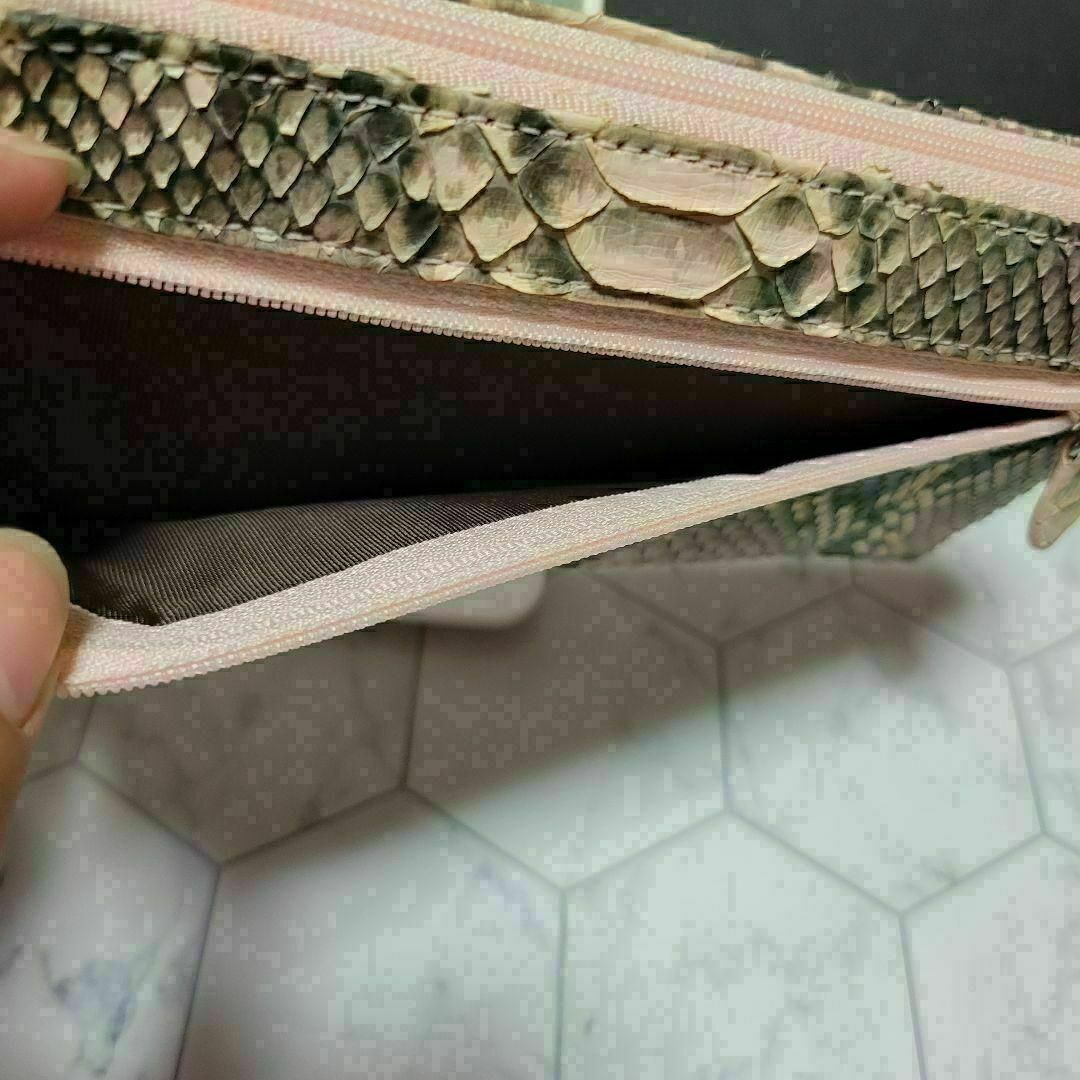 クロコダイル パイソン 高級 長財布 ウォレット さいふ ジッピー 箱付き