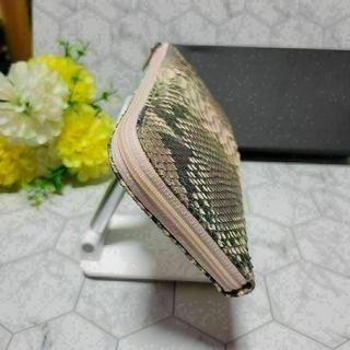 クロコダイル パイソン 高級 長財布 ウォレット さいふ ジッピー 箱付き