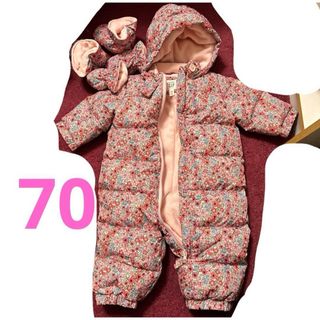 ベビーギャップ(babyGAP)のGAPbaby アウター 6-12months ジャンプスーツ ダウン(ジャケット/コート)