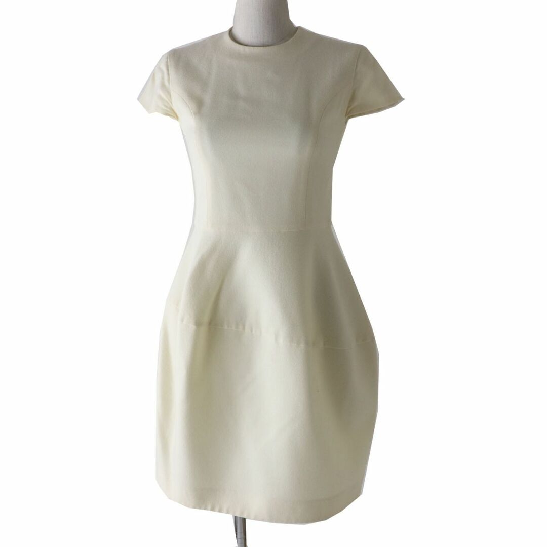 美品◎正規品 日本製 18年 YOKO CHAN ヨーコチャン YCD-418-420 Half Sleeve Balloon Dress 半袖  バルーン ワンピース ホワイト 36 | フリマアプリ ラクマ