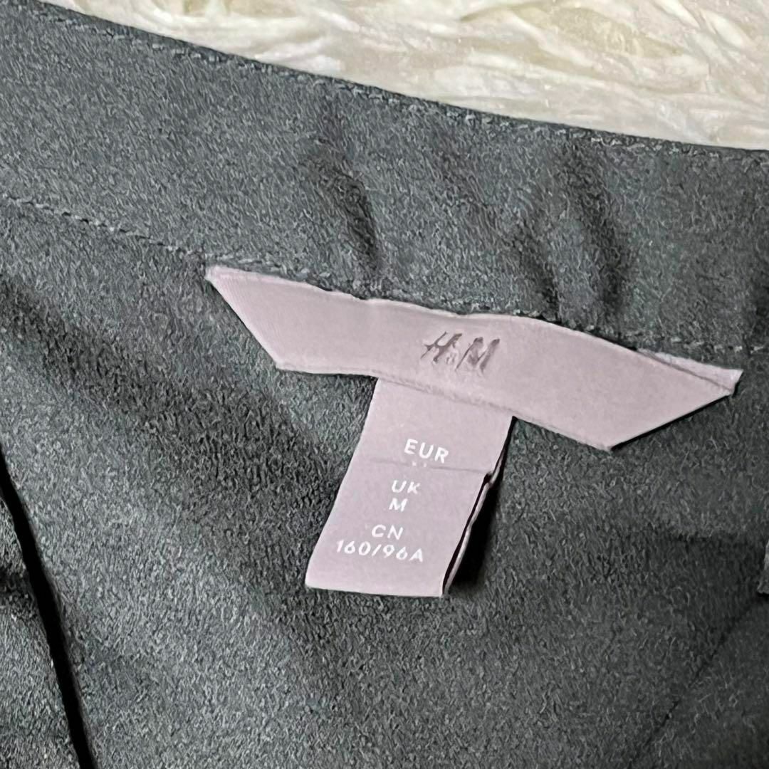 H&M(エイチアンドエム)のH&M  エイチアンドエム　長袖　ブラウス　シャツ　ノーカラー　金ボタン　M レディースのトップス(シャツ/ブラウス(長袖/七分))の商品写真