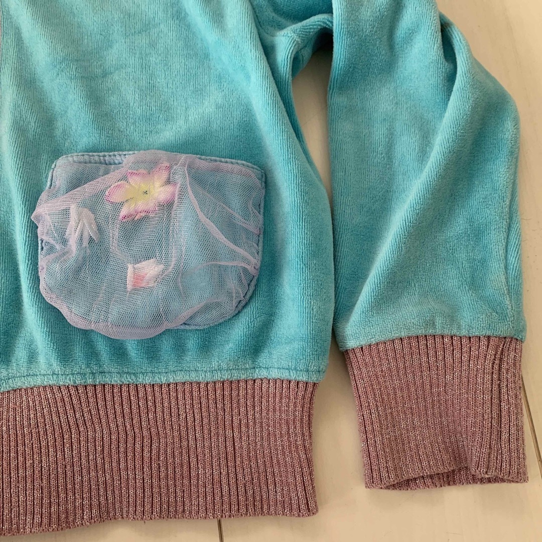 fafa(フェフェ)のフェフェ　フラワーチュールパーカー キッズ/ベビー/マタニティのキッズ服女の子用(90cm~)(その他)の商品写真