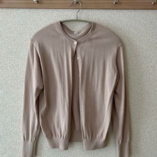 ユニクロ(UNIQLO)のUNIQLO UVカット カーディガン Sサイズ ベージュ(カーディガン)