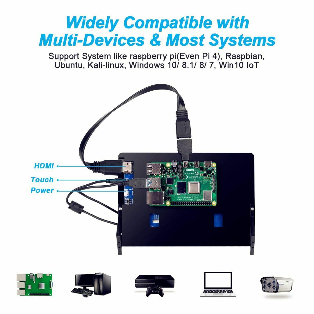 ｢IPS 全視角タッチモニター｣ 7インチ HDMI ラズパイ 液晶モニター 解 4