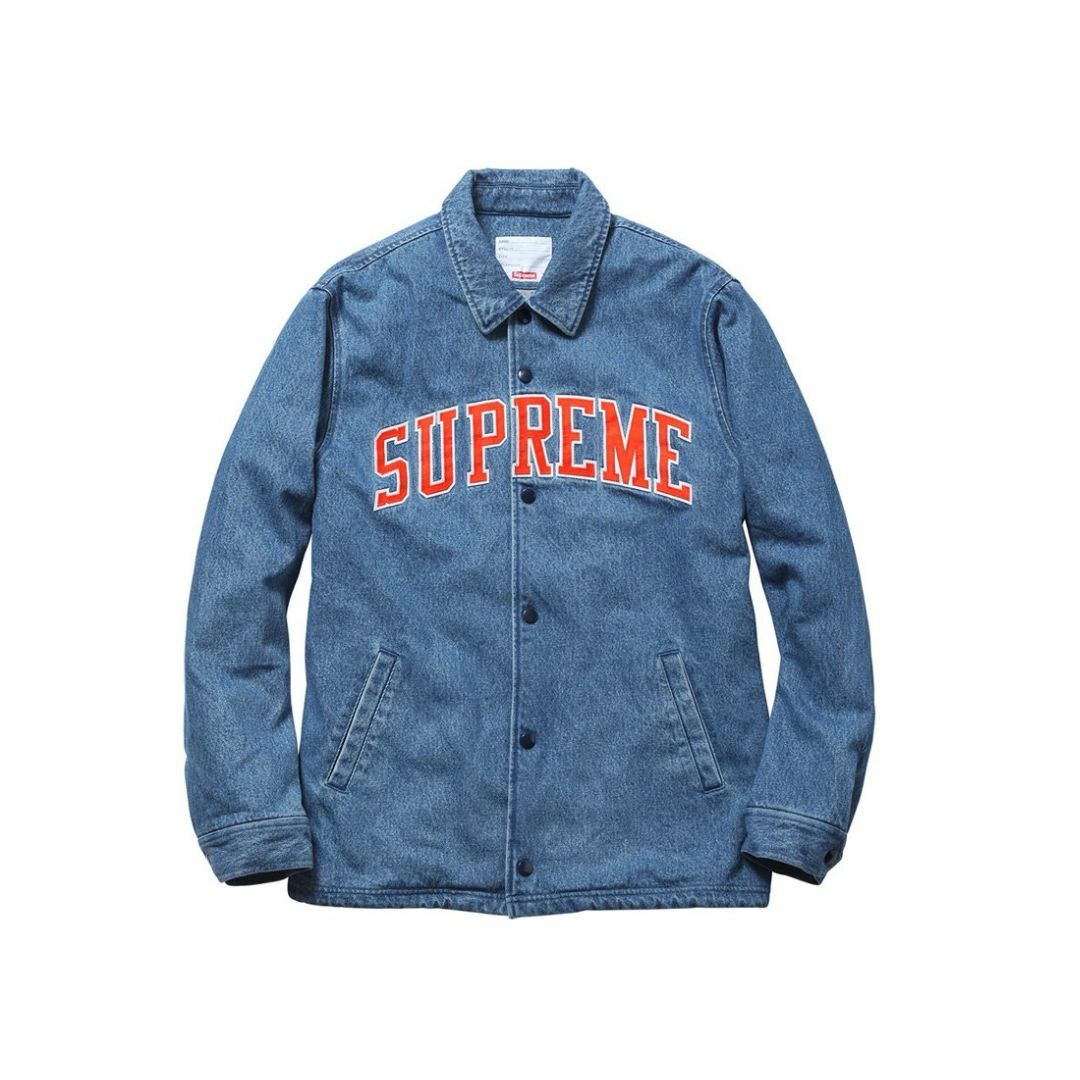 Supreme 13AW Denim Coaches jacket 青 M 9
