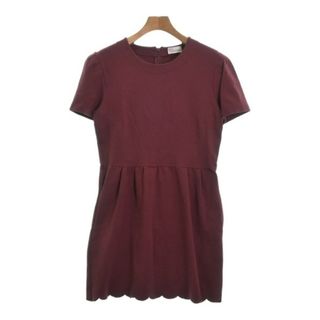 レッドヴァレンティノ(RED VALENTINO)のRED VALENTINO ヴァレンティノレッド ワンピース L エンジ 【古着】【中古】(ひざ丈ワンピース)