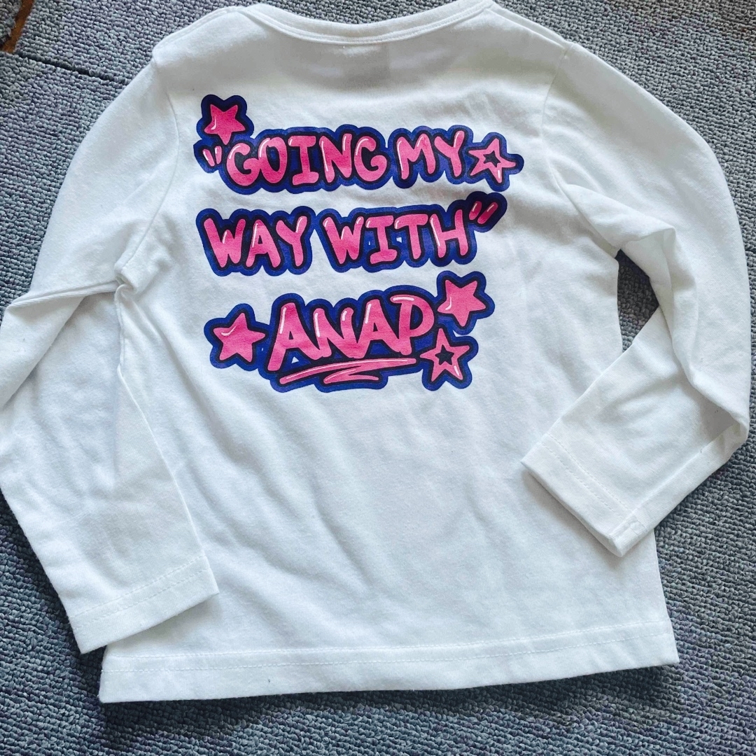 ANAP Kids(アナップキッズ)の長袖 キッズ/ベビー/マタニティのキッズ服女の子用(90cm~)(Tシャツ/カットソー)の商品写真