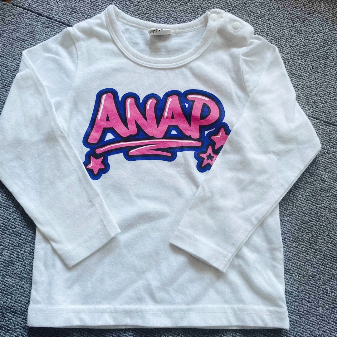 ANAP Kids(アナップキッズ)の長袖 キッズ/ベビー/マタニティのキッズ服女の子用(90cm~)(Tシャツ/カットソー)の商品写真