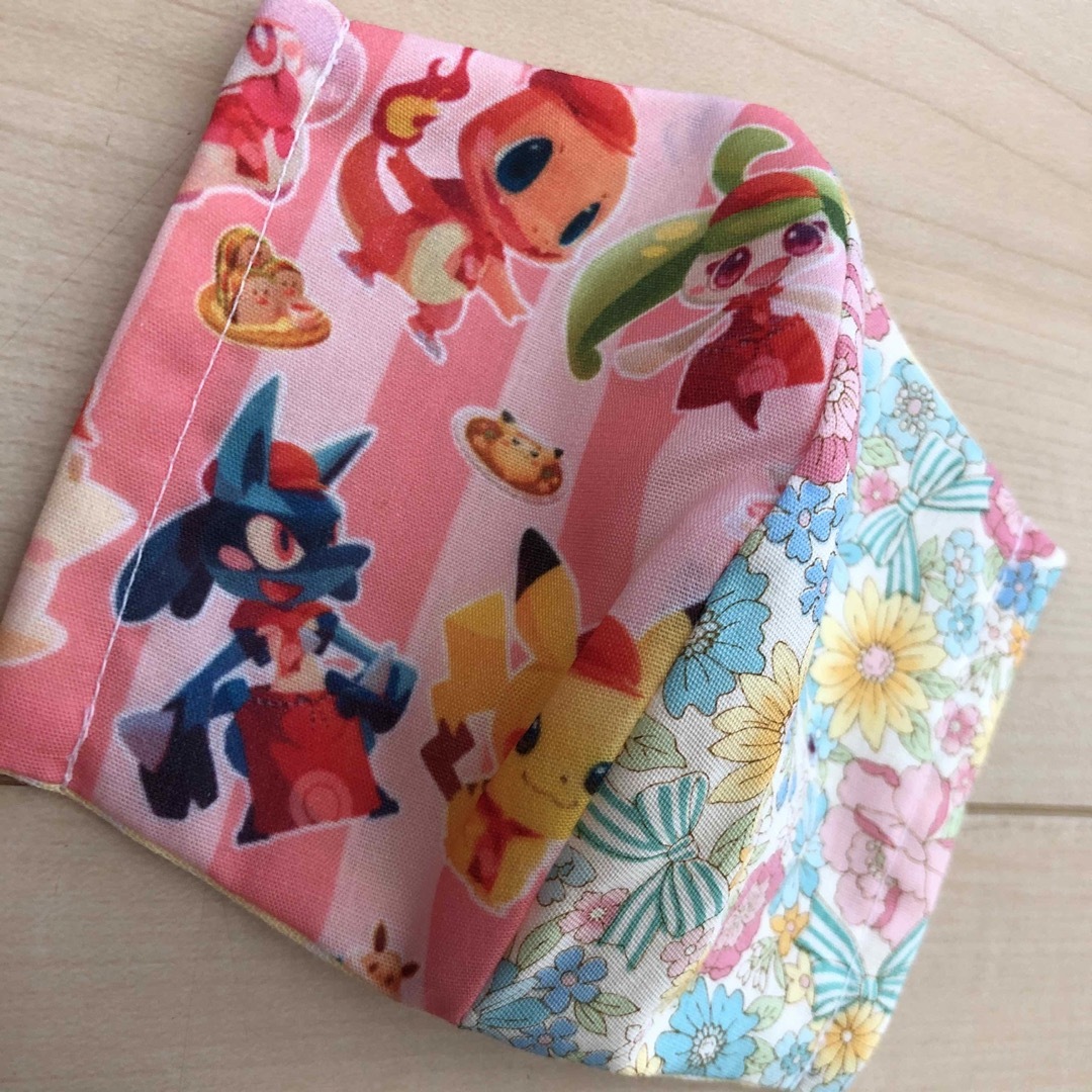 ハンドメイド♡インナーマスク♡ポケモン♡女の子 ハンドメイドのキッズ/ベビー(外出用品)の商品写真